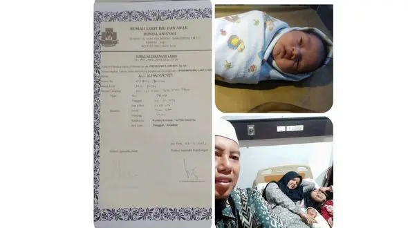 یک زوج اندونزیایی فرزندشان را «علی خامنه‌ای» نامگذاری کردند + عکس