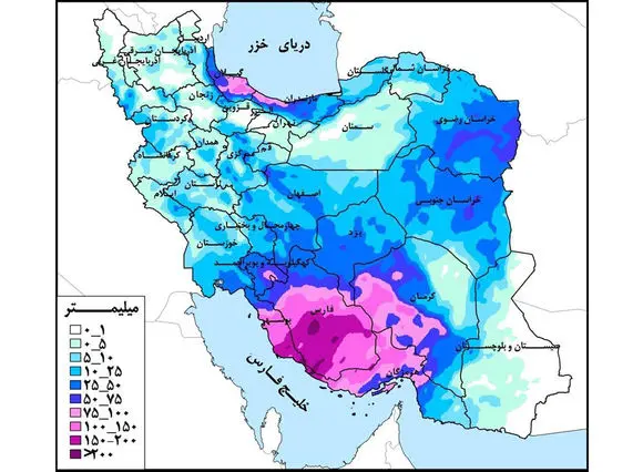 باران‌های ۲۰۰ میلی‌متری در راه است؛ زنگ خطر سیلاب در جنوب و مرکز کشور