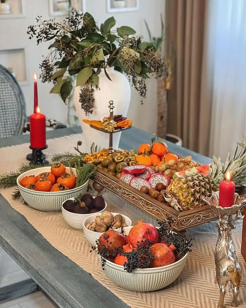سفره یلدایی ساده و شیک<p> </p>