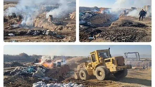 کوره های زغال گیری غیرمجاز در شهرستان ری تخریب شدند