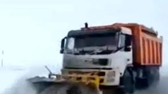 فیلم عملیات برف روبی محور سنخواست به بجنورد