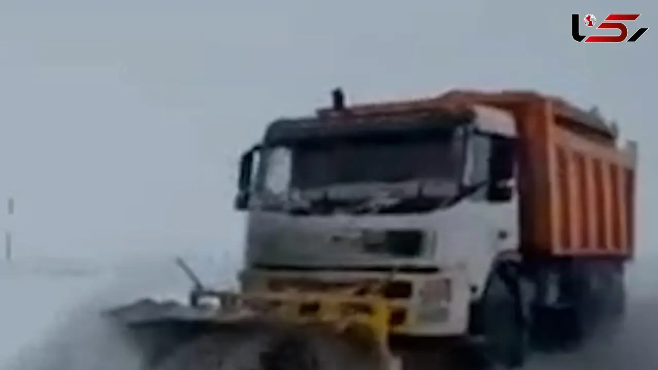 فیلم عملیات برف روبی محور سنخواست به بجنورد