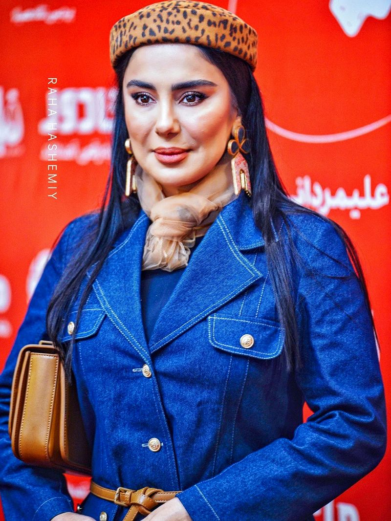 شیدا یوسفی در اکران فیلم کج پیله 2