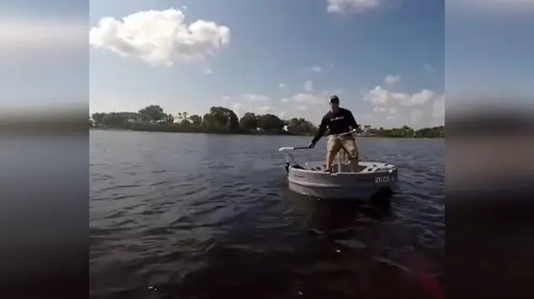 قایق ماهیگیری با 55 کیلو وزن + فیلم