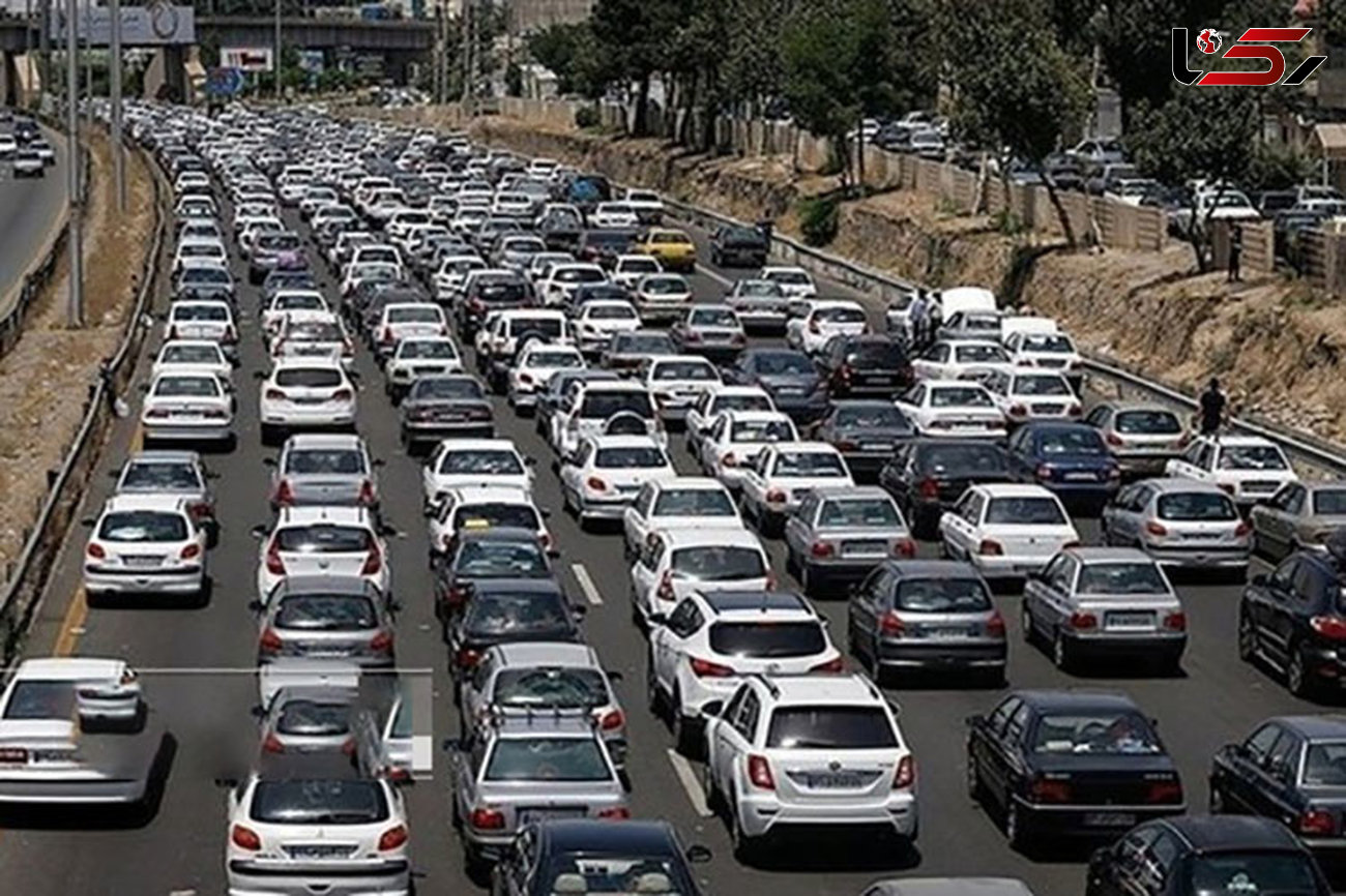 ترافیک سنگین در محورهای چالوس و آزادراه قزوین_کرج_ تهران