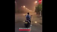 فیلم ساختگی از یک باران سیل آسای عجیب + تصویر