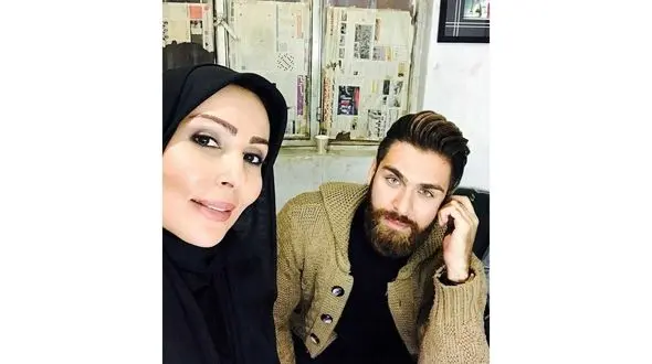 پرستو صالحی همراه با  عماد خداداد،  سوپراستار جدید و خوش چهره سینمای ایران +عکس