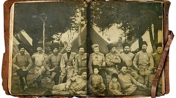 عکس بسیار قدیمی از اردوی قزاقخانه 