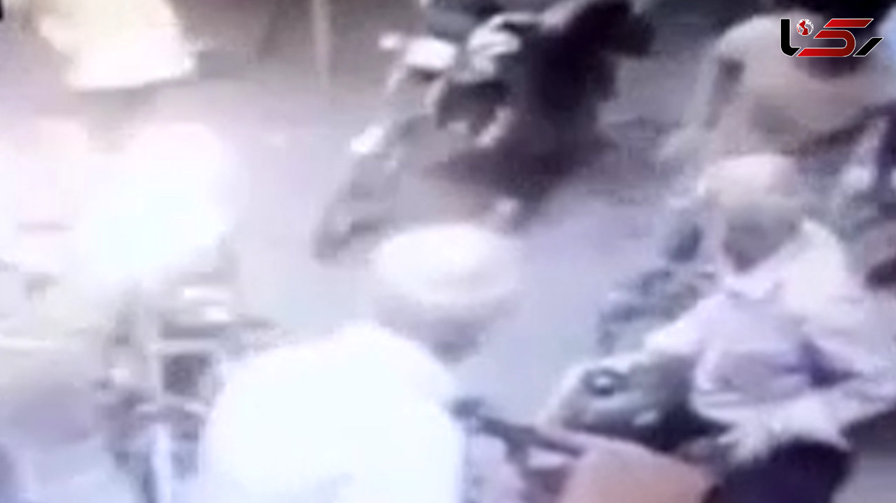 فیلم لحظه انفجار در پمپ بنزین نهاوند