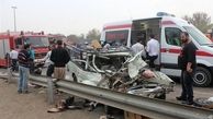 واژگونی مرگبار پژو ۴۰۵ در آزاد راه "قزوین-زنجان" 