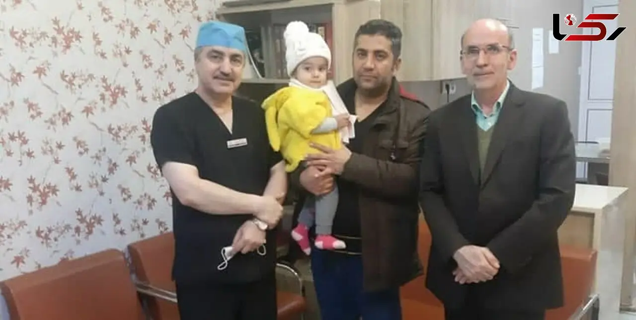 مرگ این دختربچه یکساله حتمی بود/ پزشکان کرمانشاهی وارد عمل شدند