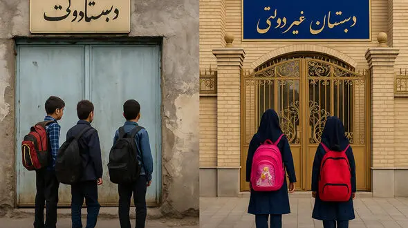 آموزش و پرورش مدیران مدارس را به شرخر تبدیل کرده تا دائما به وصول چک والدین فکر کنند! / حتی نظام های سرمایه داری هم مدارسی مثل مدارس غیردولتی ایران ندارند