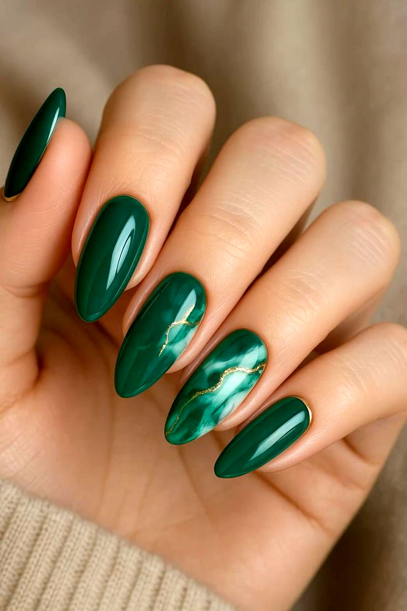 لاک ناخن ژل آیس سبز