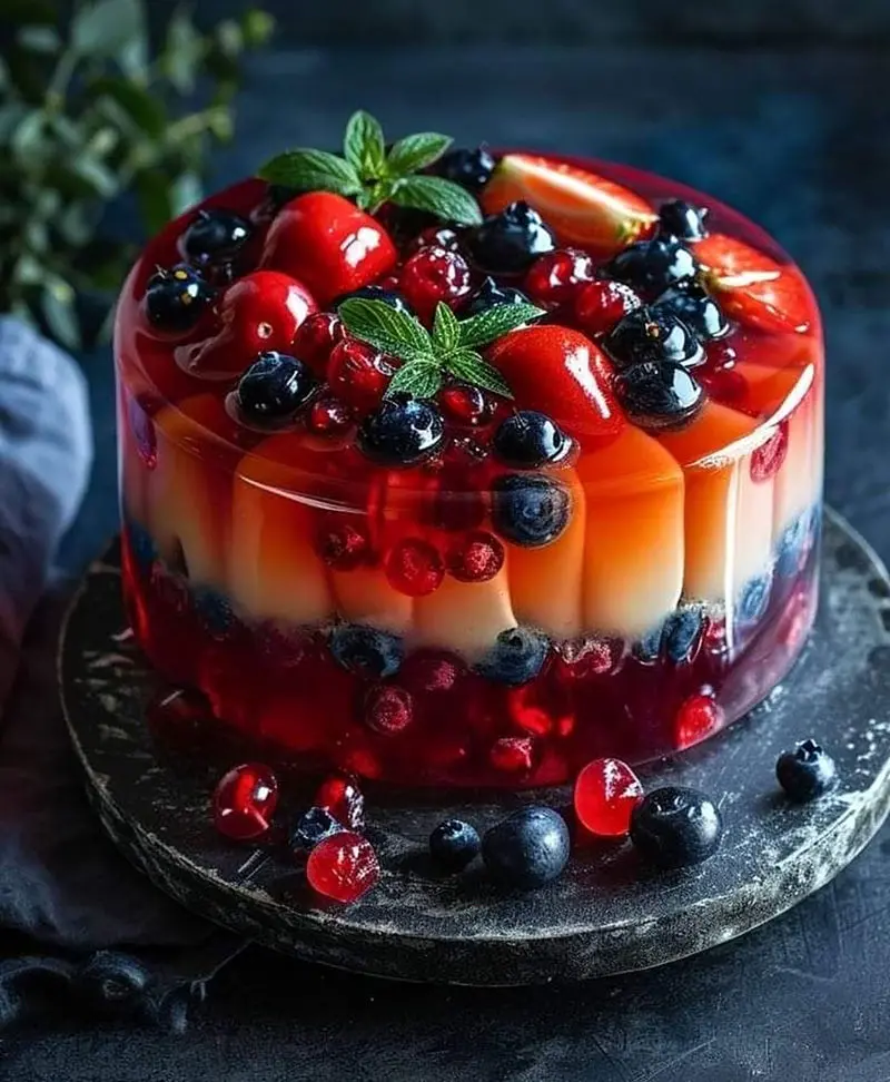 تزیین ژله مهمانی