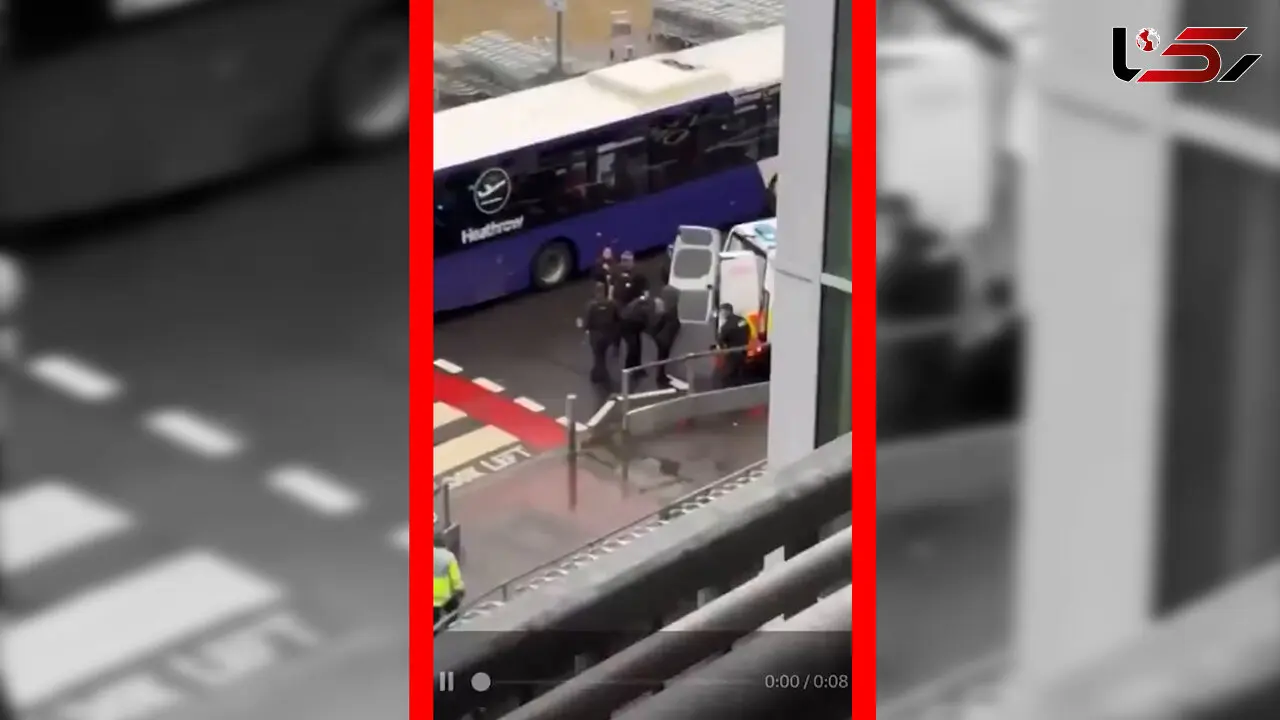 فیلم مصدوم شدن ۲۱ نفر در سرقت فرودگاه هیترو