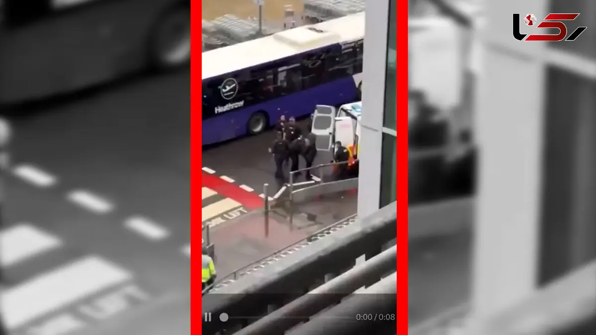 فیلم مصدوم شدن ۲۱ نفر در سرقت فرودگاه هیترو