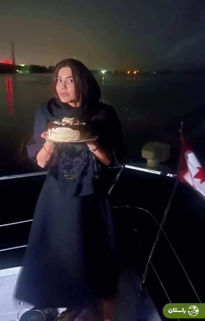 تصاویر | جشن تولد ۳۶ سالگی آزاده زارعی بازیگر نقش باران در سریال «آوای باران» کنار آبشار نیاگارا
