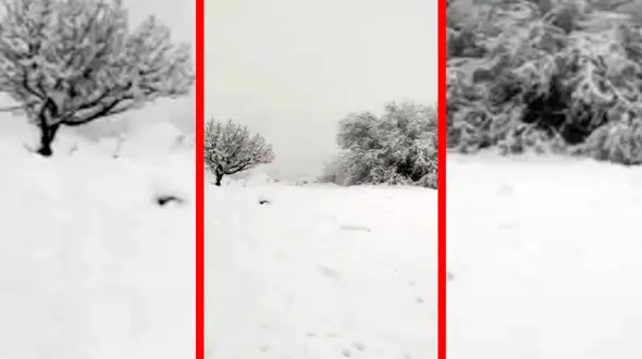 فیلم جلوه های زمستانی روستای کرفت در خفر