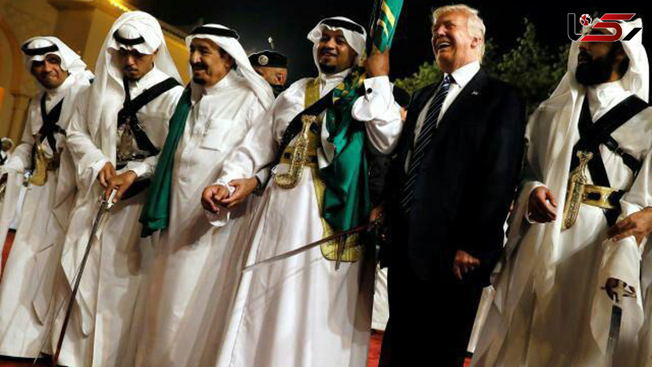 رقص شمشیر ترامپ در ضیافت سعودی‌ها + عکس و فیلم