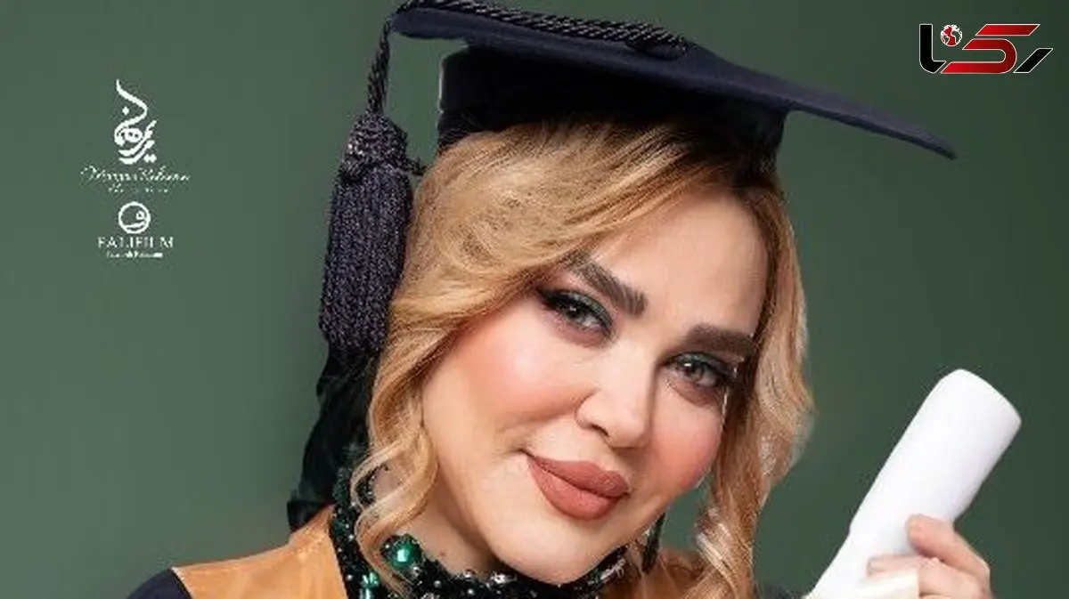 فیلم / نگاهی به جشن فارغ التحصیلی دکترای  بهاره رهنما بعد از مراسم حافظ با همان لباس زمردی اش / تقدیم به پدرم