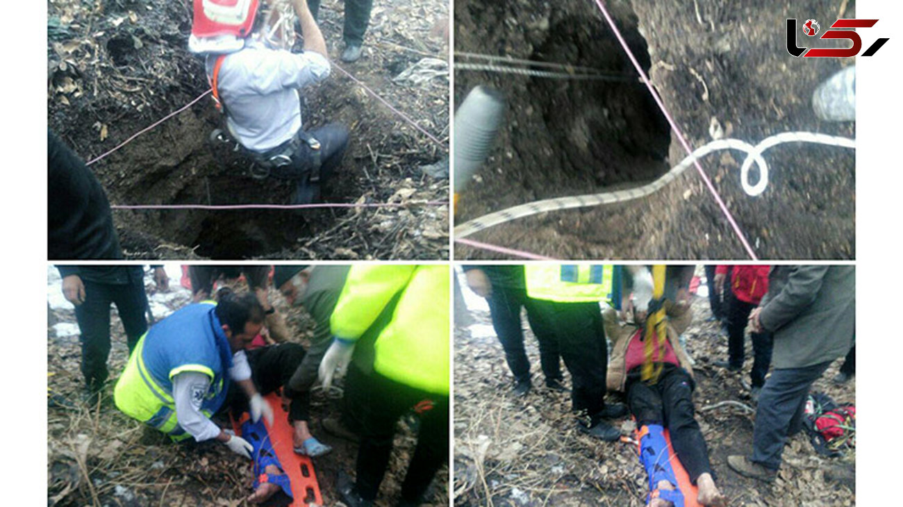 سقوط یک فرد به داخل چاه ۱۲ متری در روستای سربندان دماوند

