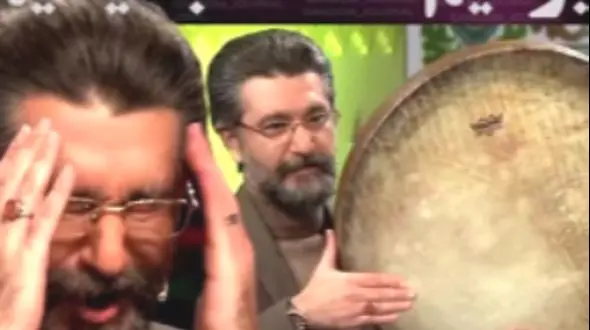 فیلم دف نوازی باشکوه امیرحسین مدرس در تلویزیون !