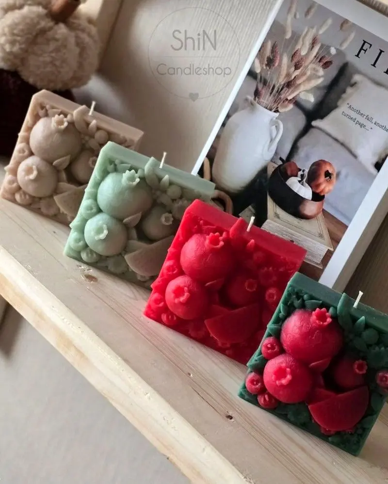 مدل شمع یلدایی | مدل شمع یلدایی جدید ۱۴۰۴ با طرح انار و هندوانه که عروس های باسلیقه عاشقشن!