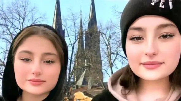 فیلم / رونمایی از عروسی همزمان  سارا و نیکای فرقانی در ایران / لباس عروس زیبا با مدل موی فرفری شان 