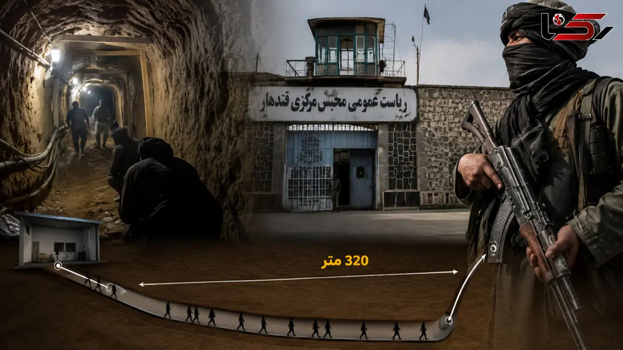فیلم عملیات حیرت‌انگیز فرار از زندان با حفر تونل ۳۲۰ متری  / فرار ۴۷۵ زندانی فقط در 2 ساعت