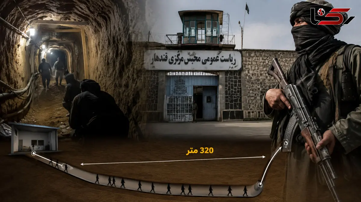 فیلم عملیات حیرت‌انگیز فرار از زندان با حفر تونل ۳۲۰ متری  / فرار ۴۷۵ زندانی فقط در 2 ساعت