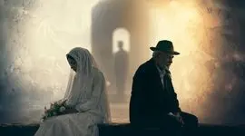 عکس / اختلاف سنی ۷۶ ساله این عروس و داماد همه را شگفت‌زده کرد / داماد خندان و عروس پر از سکوت