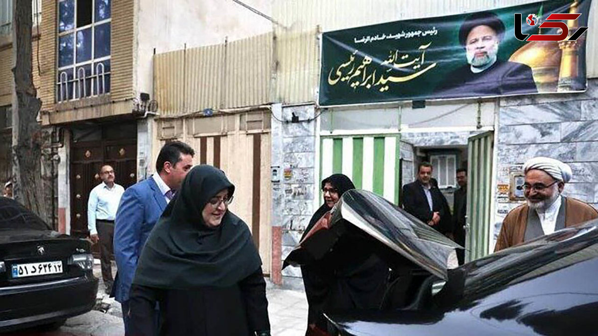 دیدار سخنگوی دولت با مادر شهید رئیسی
