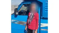 عکس / دختر ۱۱ ساله راننده نیسان آبی در اصفهان بود /  پلیس خودرو را متوقف کرد