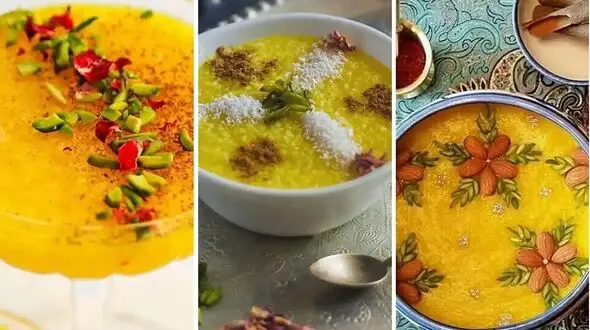 ایده‌ های خاص و مدرن برای تزئین شله زرد خانگی