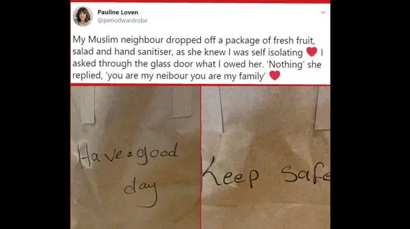 اقدام عجیب یک زن با همسایه کرونایی اش + عکس