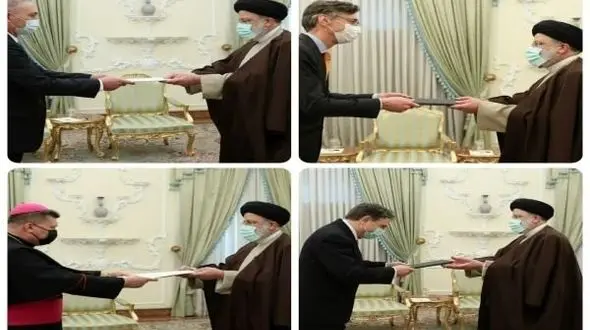 Raeisi receives new ambassadors' credentials