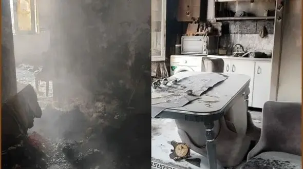 آتش سوزی مرگبار ساختمان مسکونی در کرمانشاه 