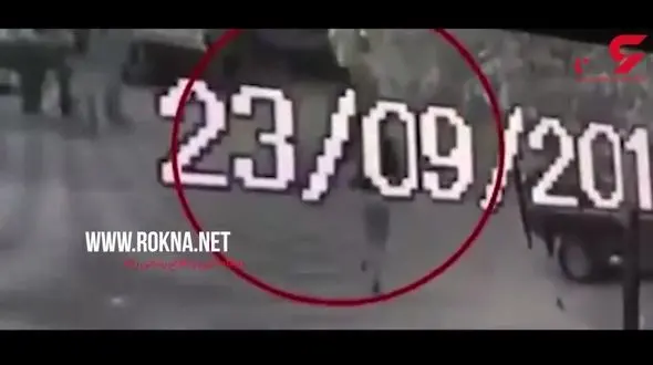 لحظه سرقت تلفن همراه خبرنگار زن در خیابان + فیلم 