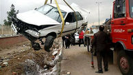 تصادف خونین در جاده قزوین با 2 زخمی 