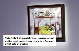 ثبت رکورد تاریخی در دنیای هنر؛ گران‌ ترین اثر هنری یک هنرمند زن در حراجی + فیلم