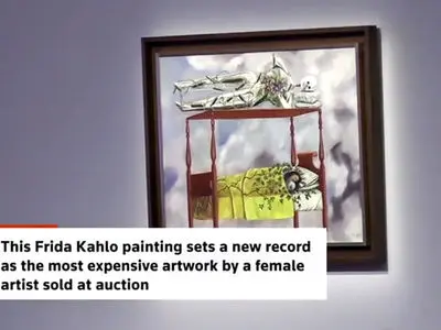 ثبت رکورد تاریخی در دنیای هنر؛ گران‌ ترین اثر هنری یک هنرمند زن در حراجی + فیلم