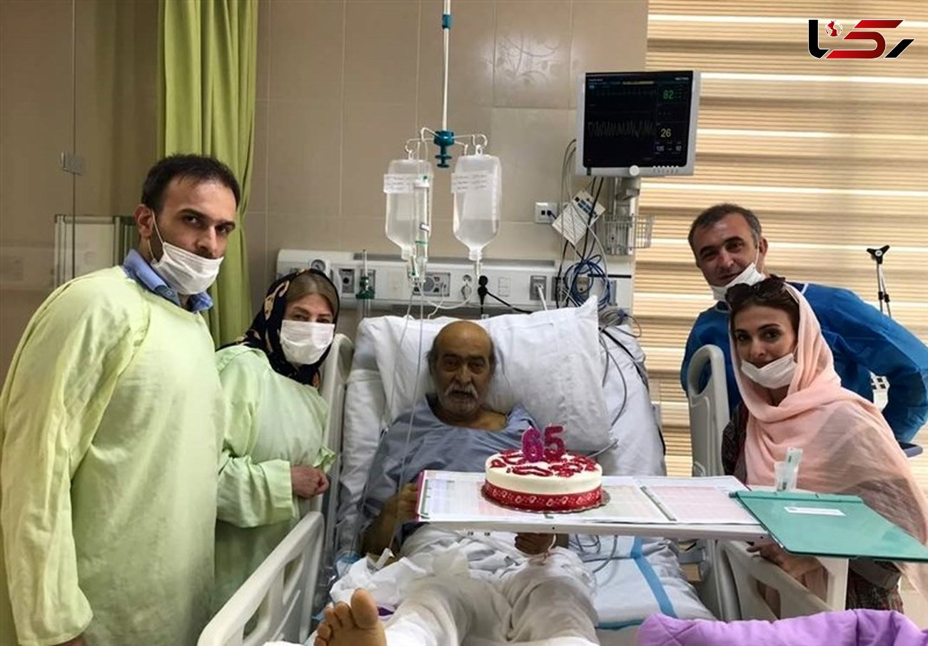 جشن تولد آقای کارگردان ایرانی در آی‌سی‌یو بیمارستان! +عکس