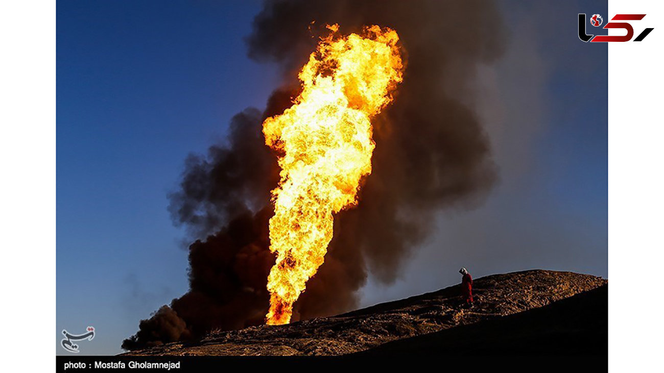 آتش‌سوزی در میدان نفتی شادگان 