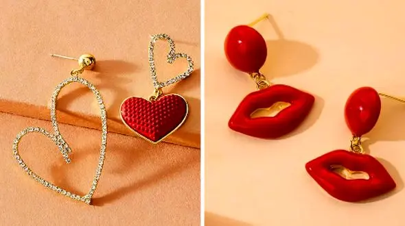 15 مدل گوشواره فانتزی قرمز؛ مکملی جذاب برای تیپ‌ های خاص‌ پسند!