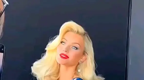 این زن ملکه زیبایی 2024 جهان شناخته شد ! / شباهت بی نظیر به مرلین مونرو ! + فیلم