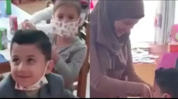 ببینید / خانم معلم مهربان ایرانی جهانی شد /  این فیلم دل جهانیان را تکان داد ! 