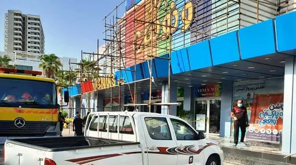 فیلم آتش سوزی در بازار ونوس کیش / مردم داخل بازار نجات پیدا کردند+ عکس