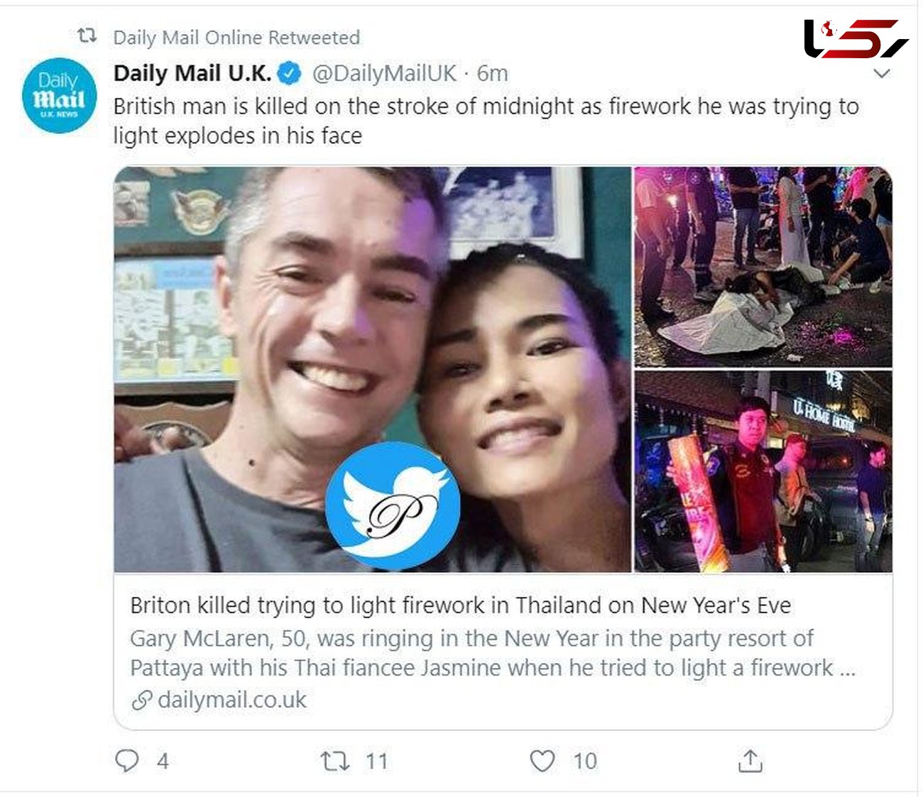 کشته شدن فجیع مرد انگلیسی در تایلند / وسط جشن چه شد؟ + عکس