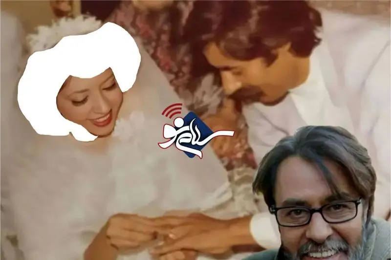 خسرو شکیبایی و همسرش 