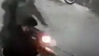 فیلم لحظه  سرقت مسلحانه یک موتور در دزفول 